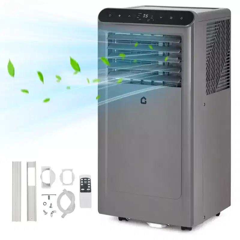 Powerful 10000 BTU Portable Air Conditioner  3-in-1 Cooling, Dehumidifier & Fan  Remote, 24H Timer, Quiet Operation, Window Kit