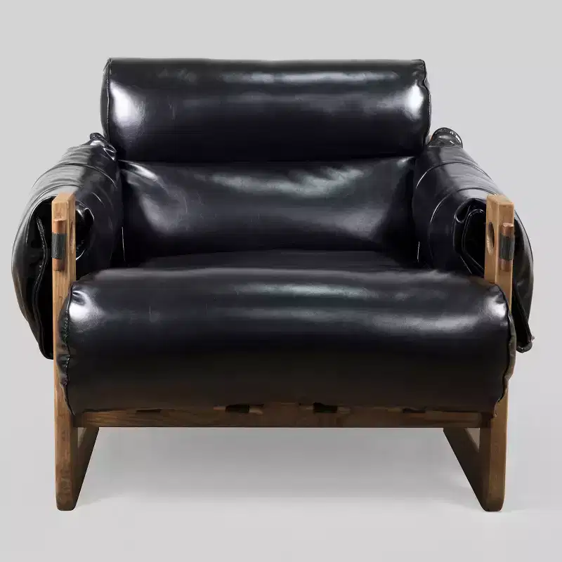 Faux Leather Leisure Lounge Chair