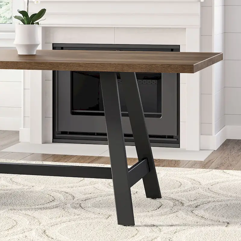 Amisco Otello 40 x 72 Solid Wood Dining Table