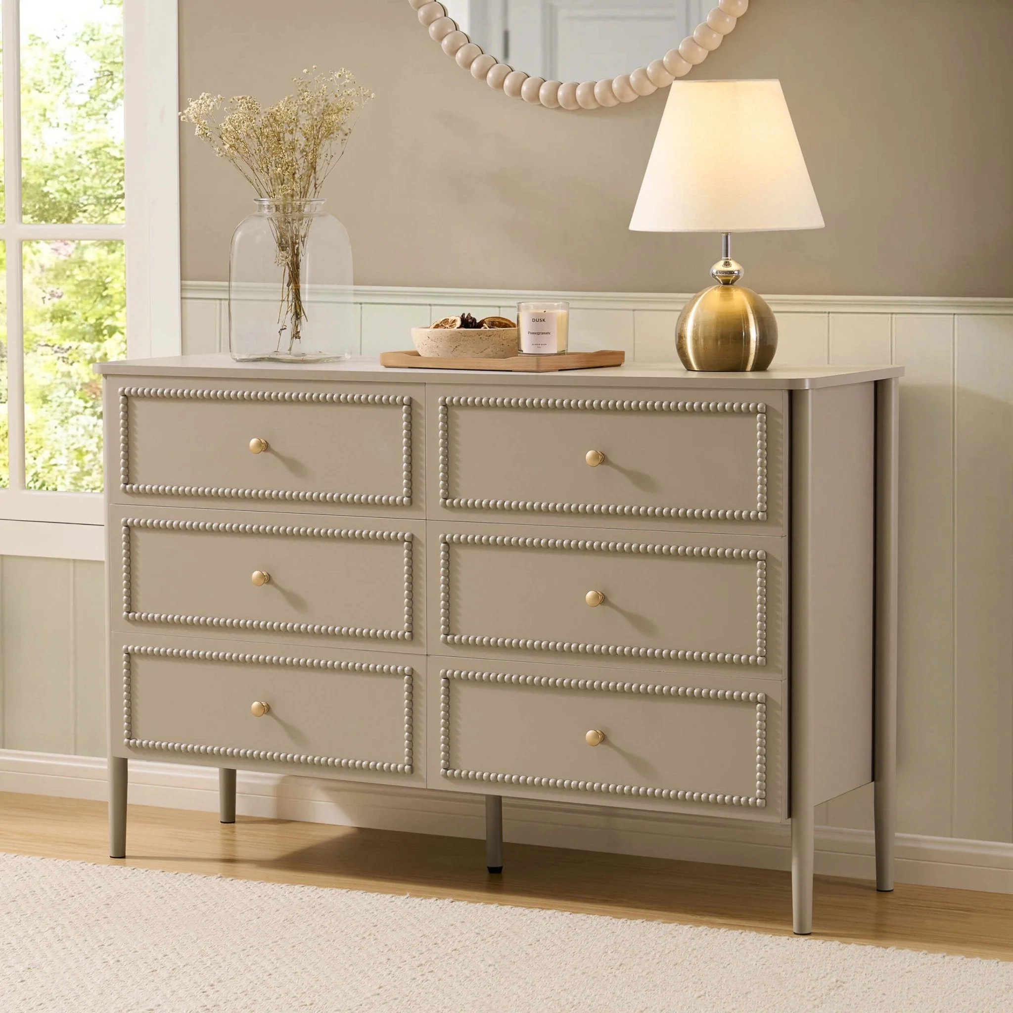6 Drawer Chest - Taupe