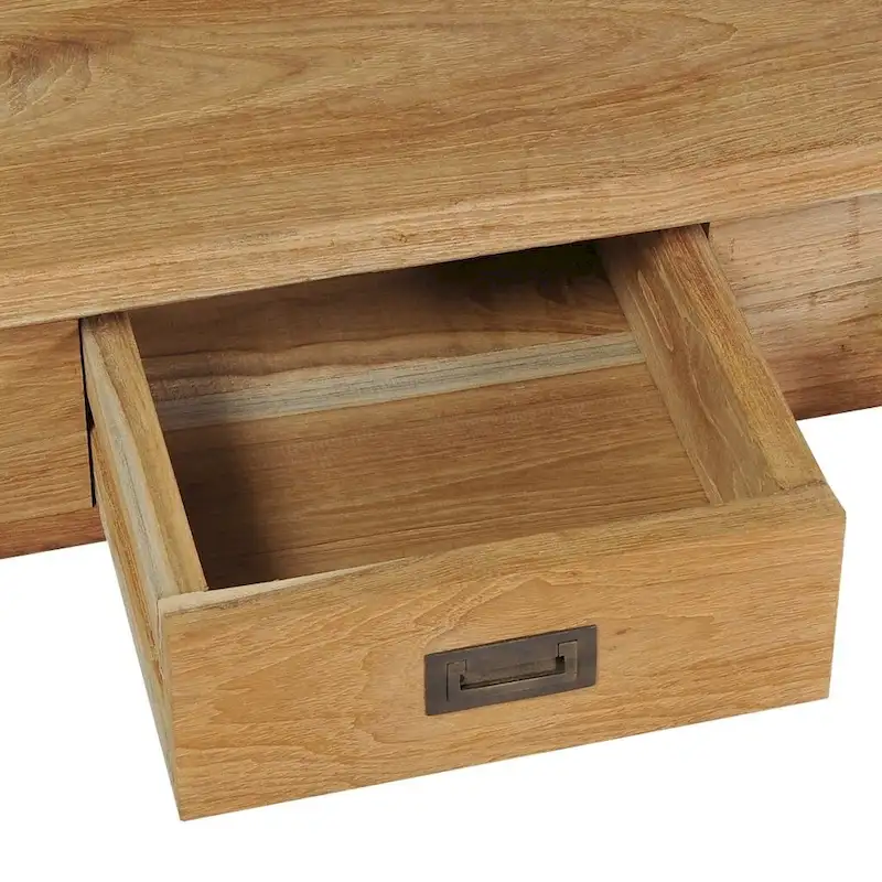 vidaXL Hall Bench Solid Teak 35.4x11.8x15.7