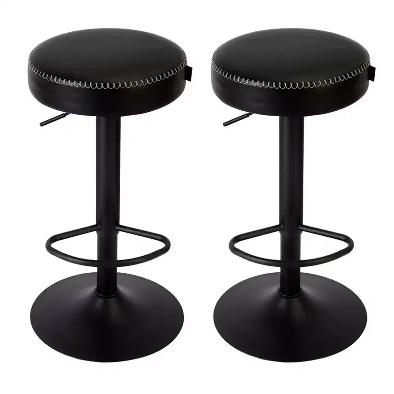 Modern Adjustable Bar Stools, 360 Swivel Counter, for Kitchen Island, Home Bar, Lounge