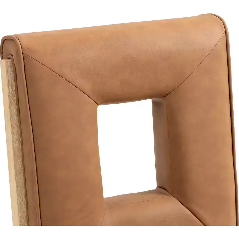 Meridian Furniture,Gwendolyn Vegan Leather Dining Side Chair, Set of 2