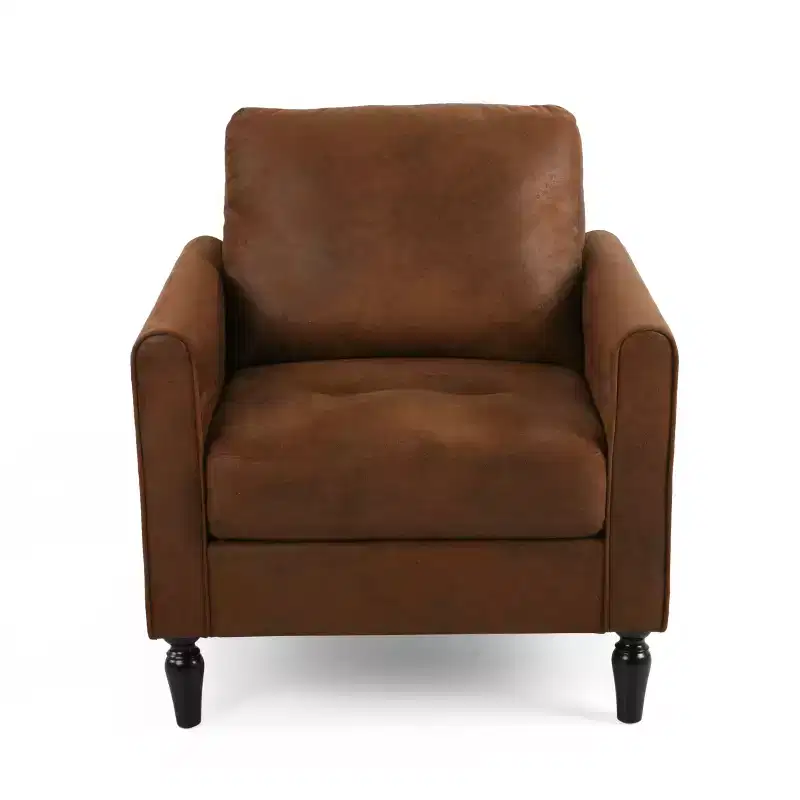 GDFStudio Marquette Contemporary Microfiber Upholstered Club Chair