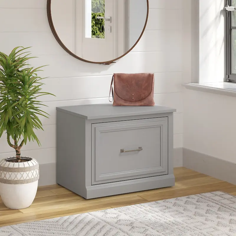 24W Small Shoe Bench with Drawer
