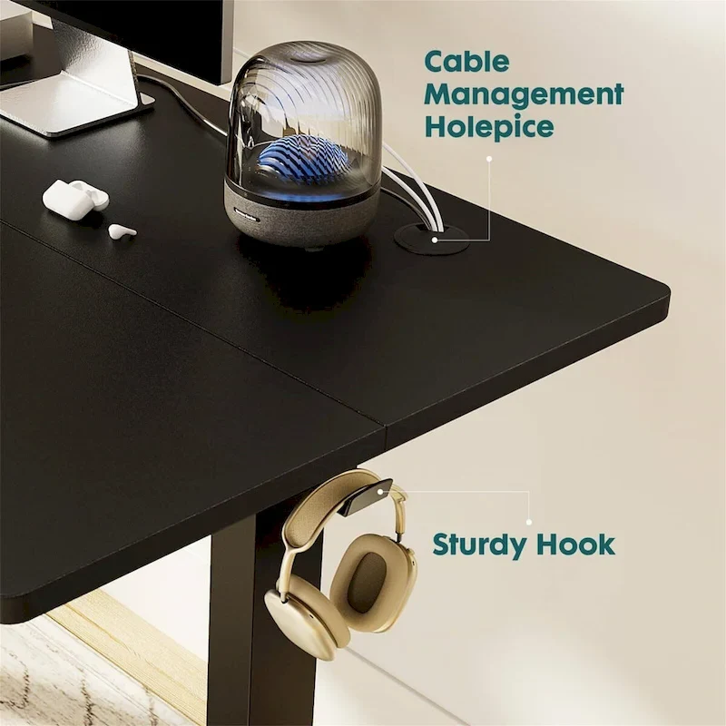 Height Adjustable Standing Desk with Electric Motor