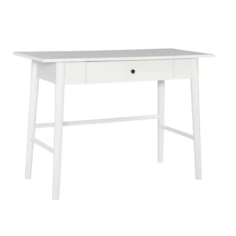 Rubberwood Writing Desk with Drawer, 42 Inch
