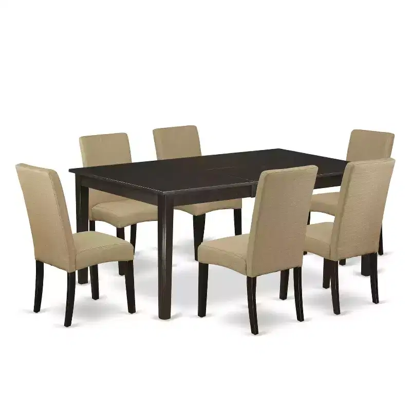 HomeStock Solid Wood Dining Table Set