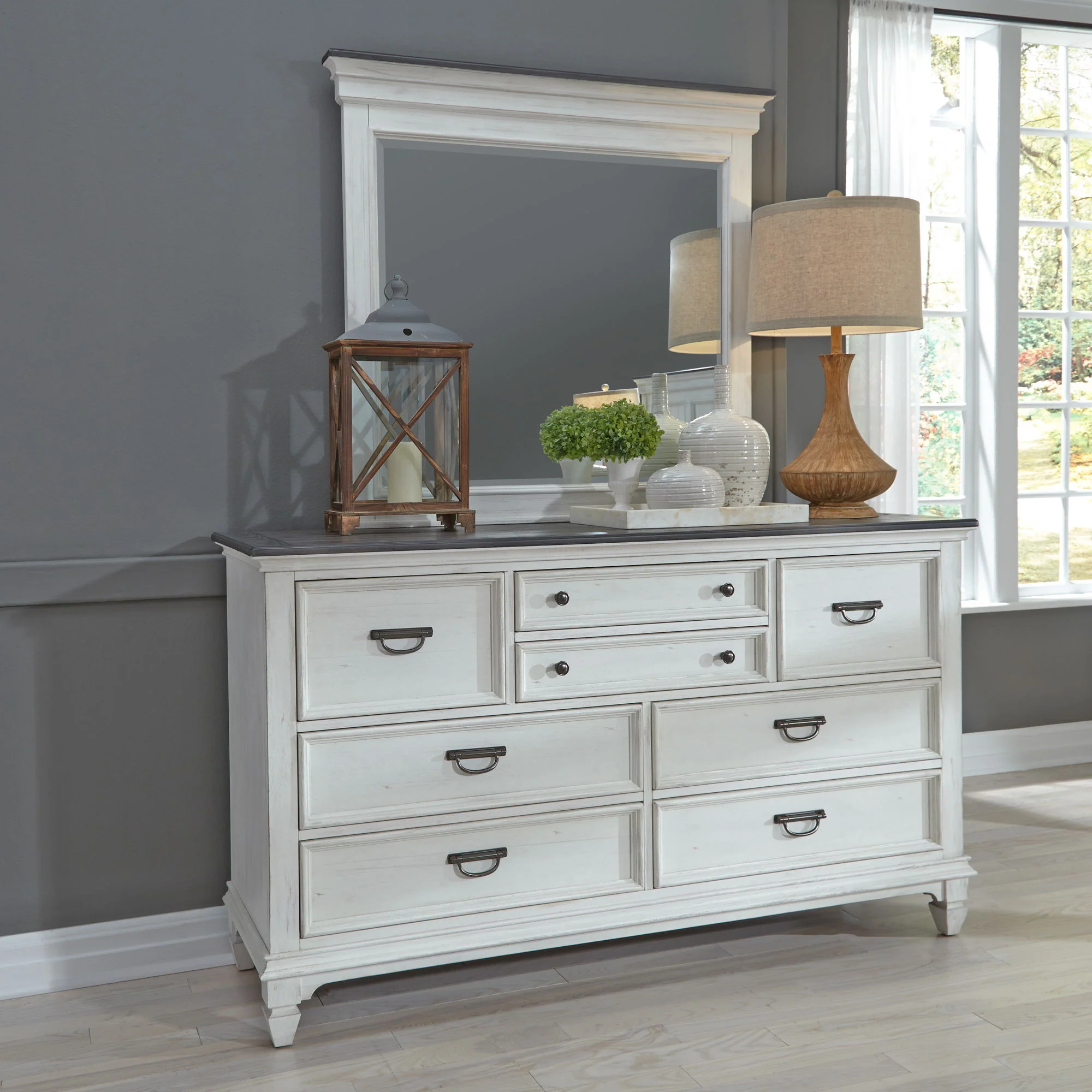 Dresser & Mirror — Design possibilities are endless with the dresser and mirror