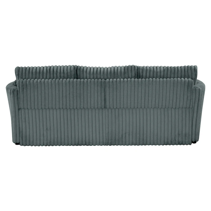 Modern Fabric Sleeper Sectional with USB and 2 pillows