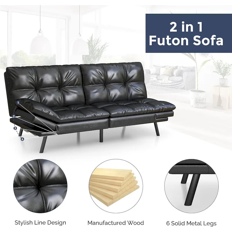 Power Leather Home Theater Recliner Seating — Row of 2