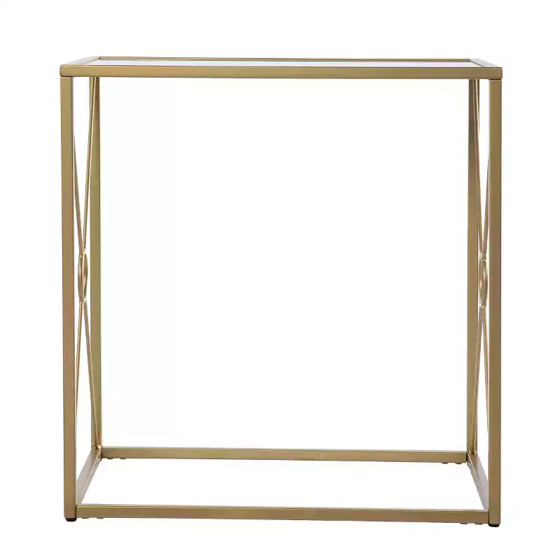 Larden Mirror-Top End Table - Gold - SEI