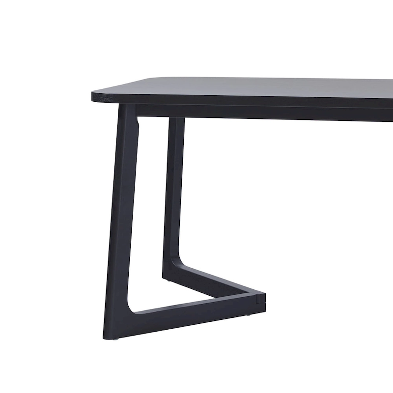 Middlebrook Modern Solid Wood Dining Table with Geometric Legs
