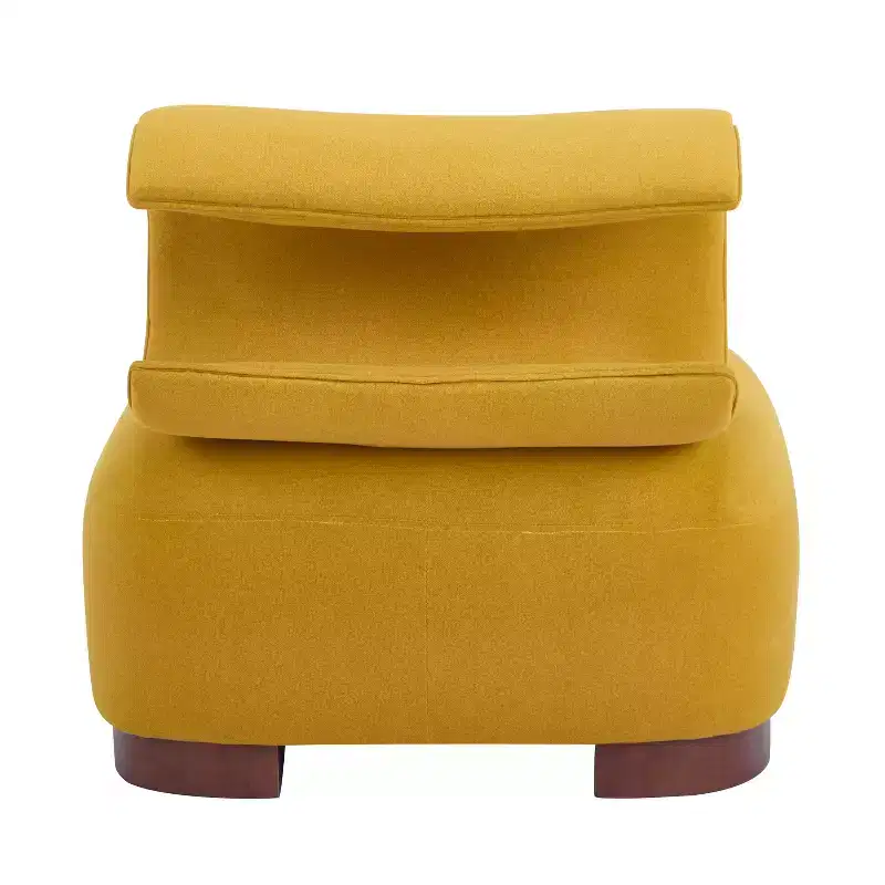 Christopher Knight Home Madison Modern Fabric Upholstered Armless Accent Chair with Sculpted Rolled Back