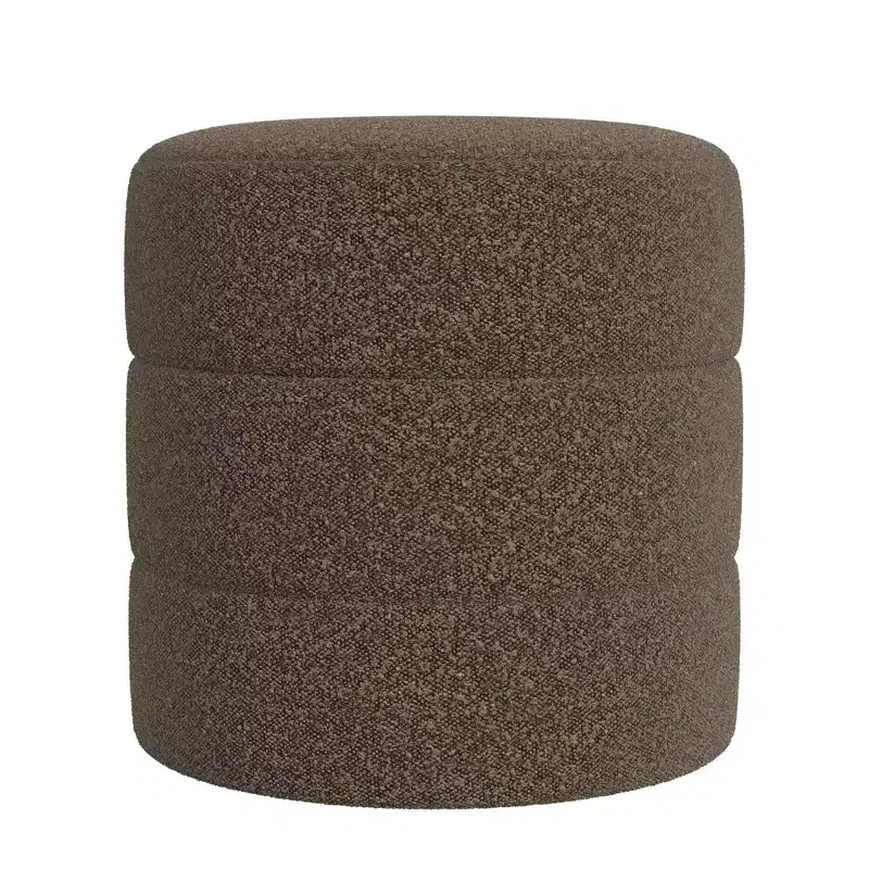 Round Upholstered Ottoman