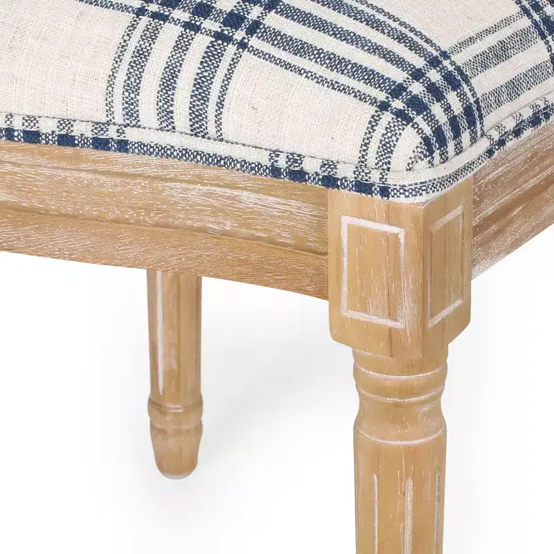 GDFStudio Newman Traditional Upholstered Rubberwood Dining Chairs (Set of 4)