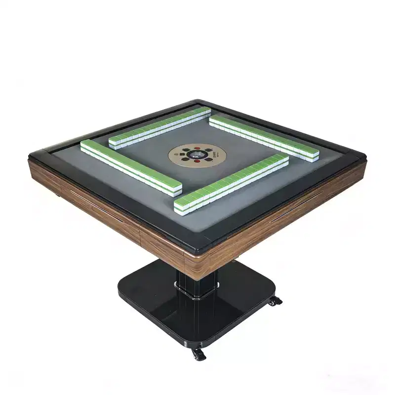 Foldable Automatic Mahjong Table with Wheels, Ultra-Thin & Quiet