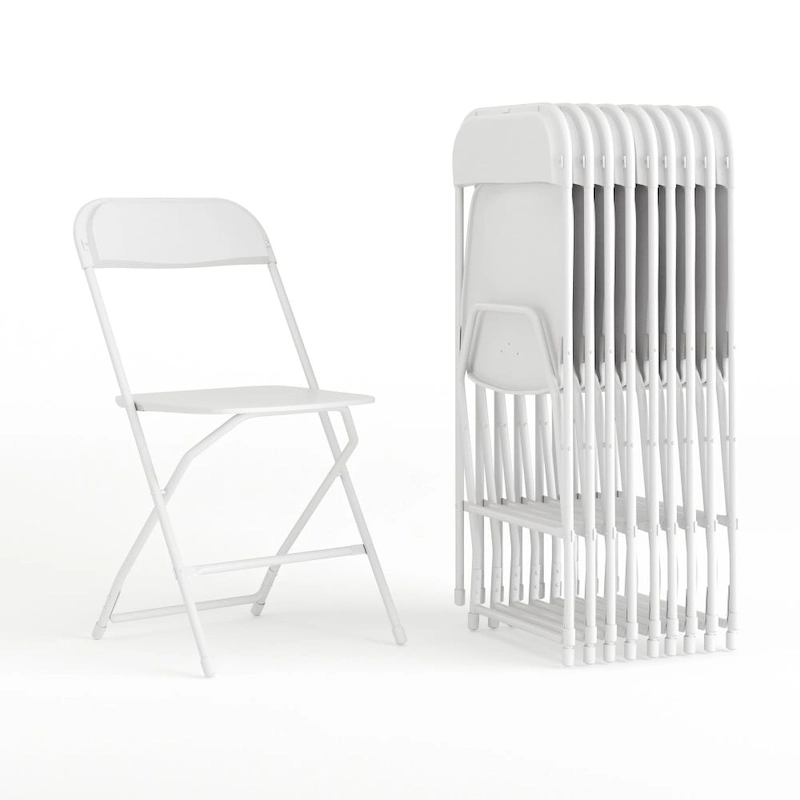 Plastic Folding Chair - 10 Pack 650LB Weight Capacity - Event Chair