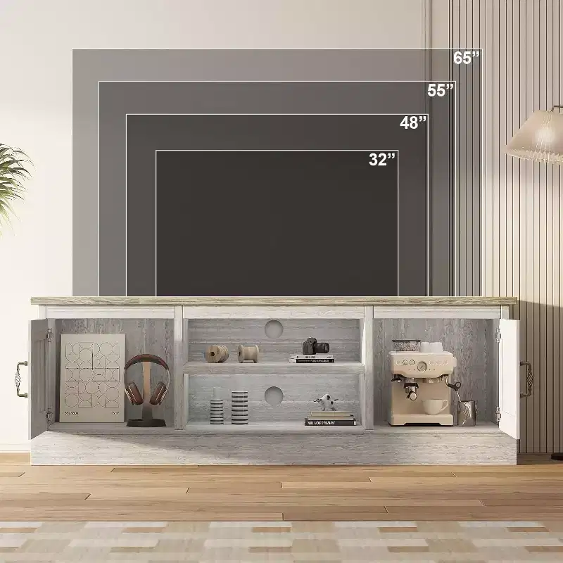 Media Console: Where Modern Entertainment Meets Rustic Warmth