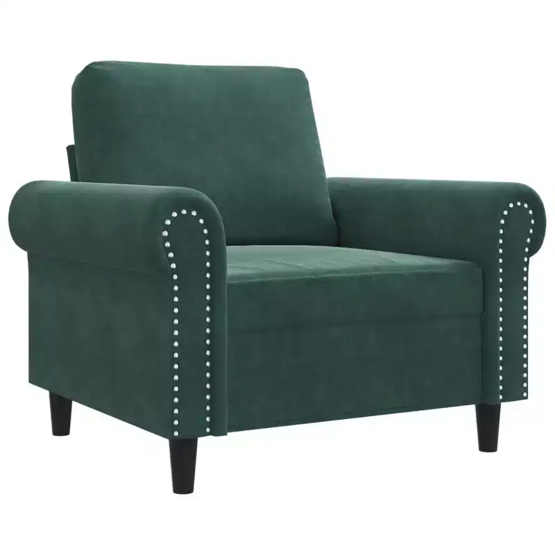 Sofa Chair Accent Upholstered Club Armchair for Living Room Velvet