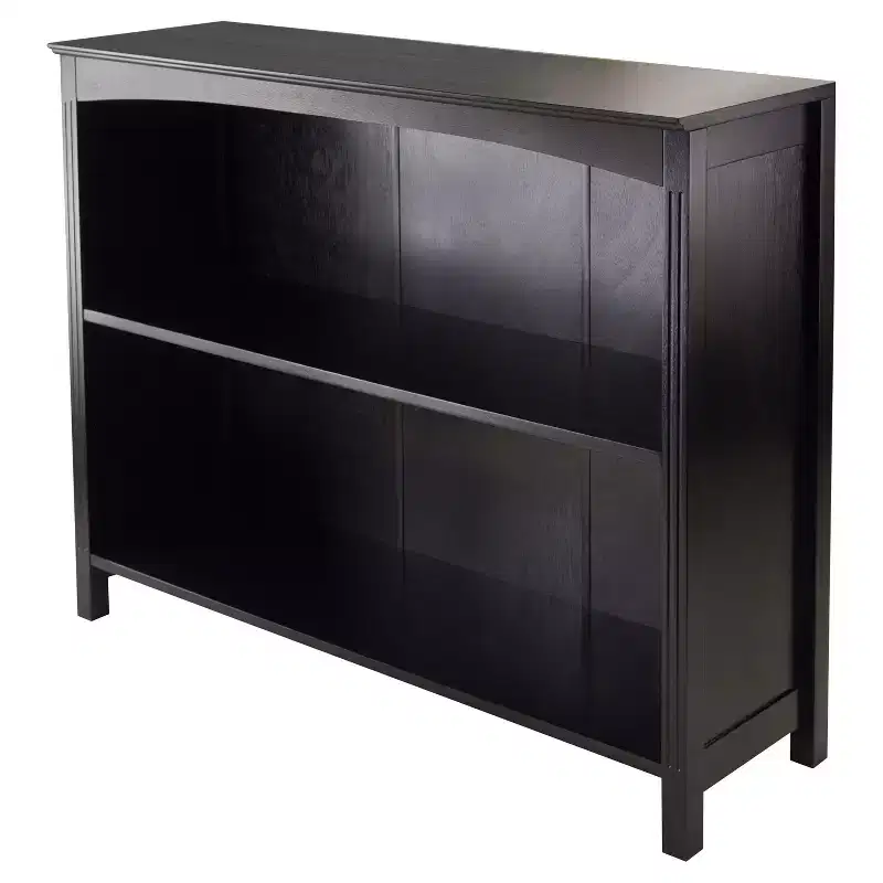 30 x 37.01 Terrace 3 Tier Bookshelf Espresso Brown - Winsome: MDF Composite, Metal Hardware