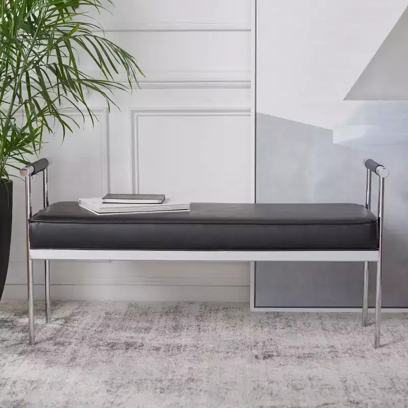 Pim Long Rectngle Bench With Arms - BCH6206 - Safavieh