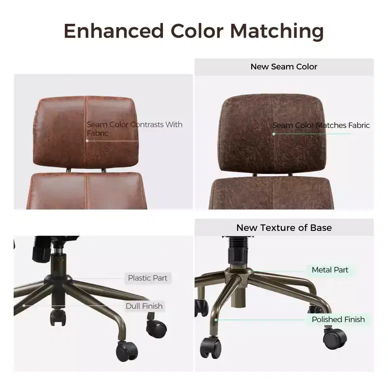Faux Suede Fabric High Back Office Chair