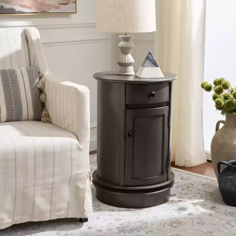 Tabitha Swivel Accent Table - AMH5712 - Safavieh Couture