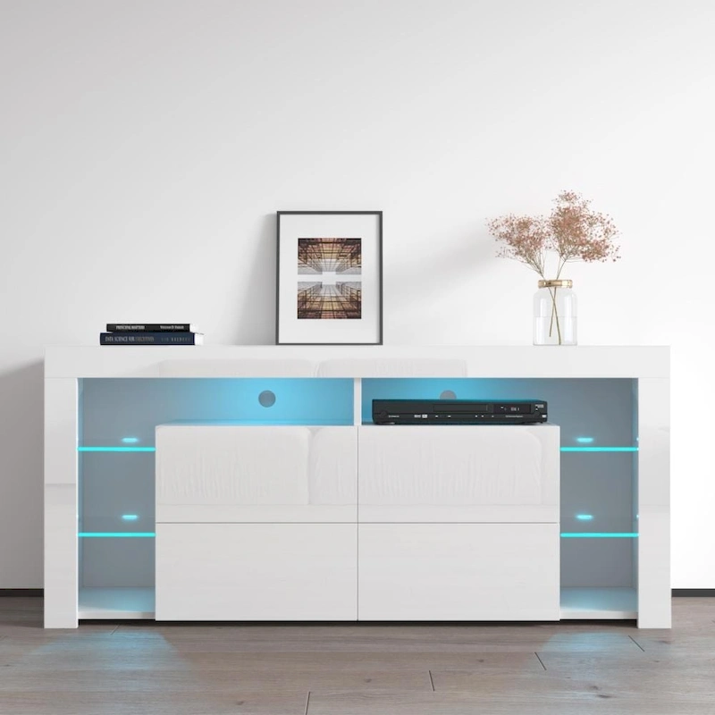 Meble Furniture Minelli Modern 61-inch Glossy TV Stand