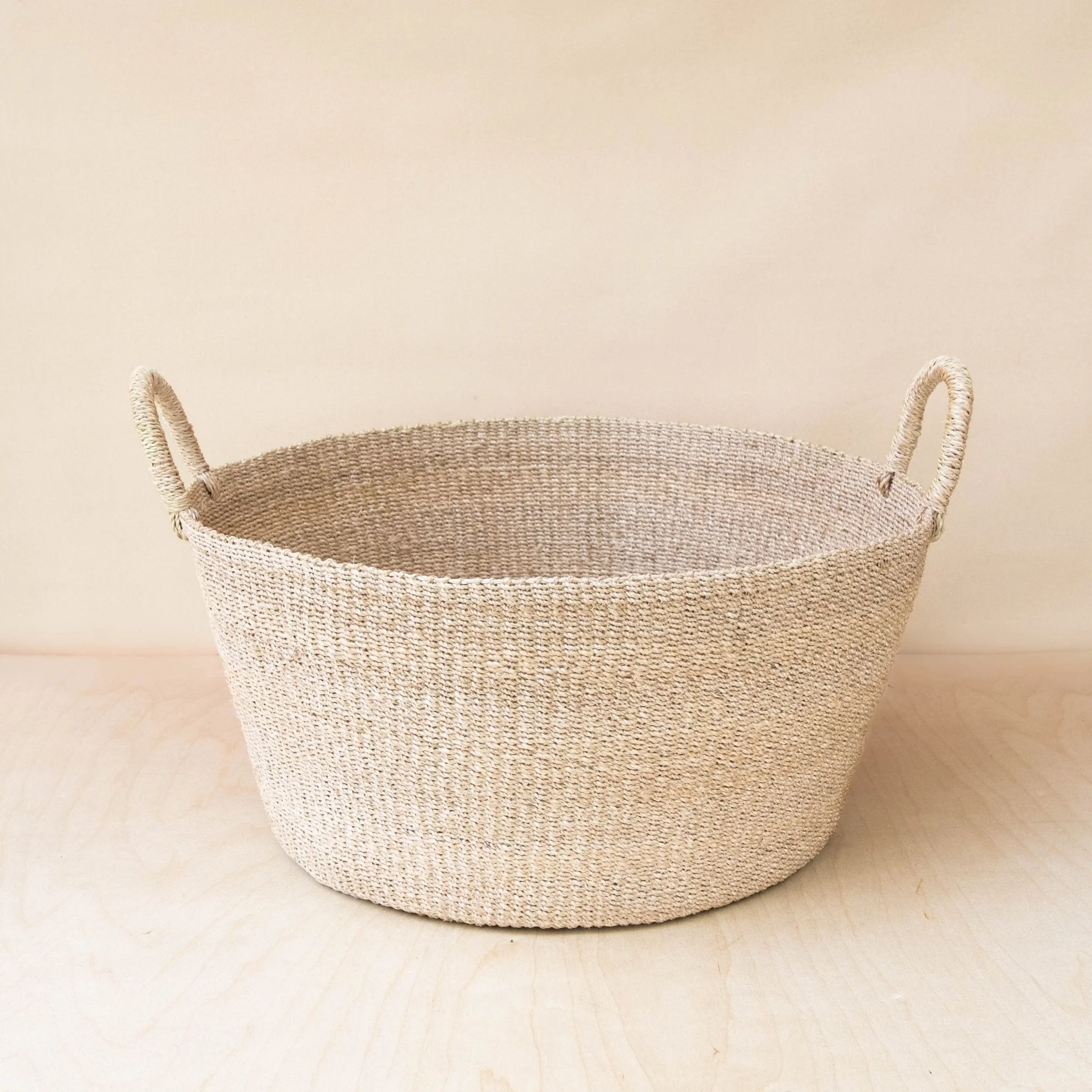 Large Round Woven Basket - Modern Baskets