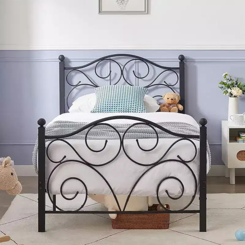 Bed Frame with Headboard and Footboard