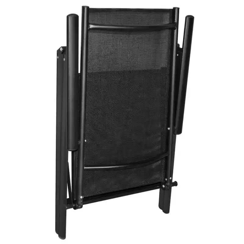 vidaXL Garden Chair Set of 6 Aluminum Standard Foldable