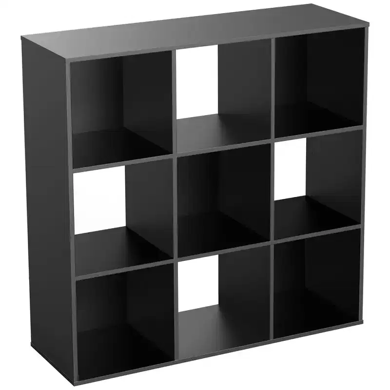 JIONJOY 9 Cube Storage Organizer  36 Inch Tall Vertical Bookshelf with Removable Back Panels, Heavy-Duty Open Shelving