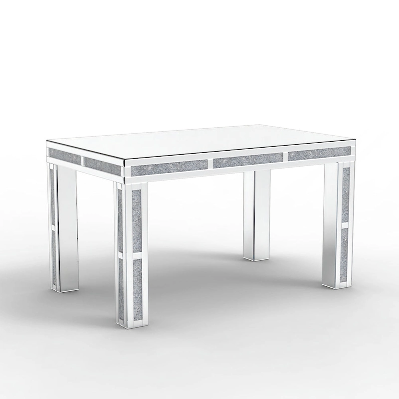 Rectangular Dining Table with Crushed Diamond