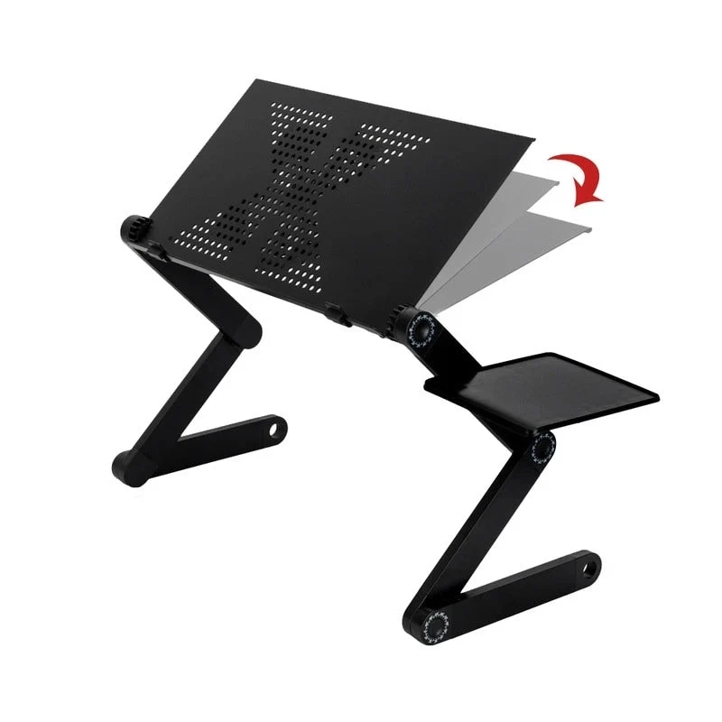 Folding Laptop Desk with Cooling Fan and Mouse Pad
