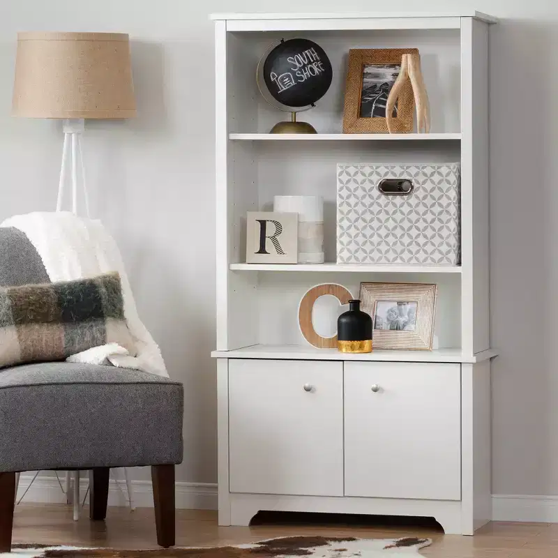 61 Vito 3 Shelf Bookcase with Doors - South Shore