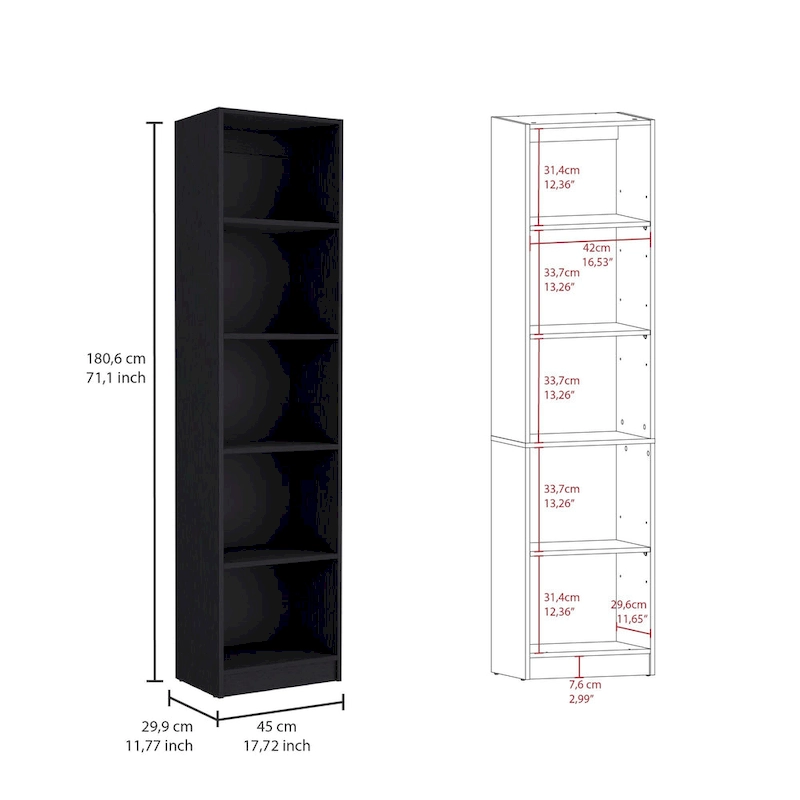 Kenyon 60 Wide 4-Shelf Bookcase Set of 3