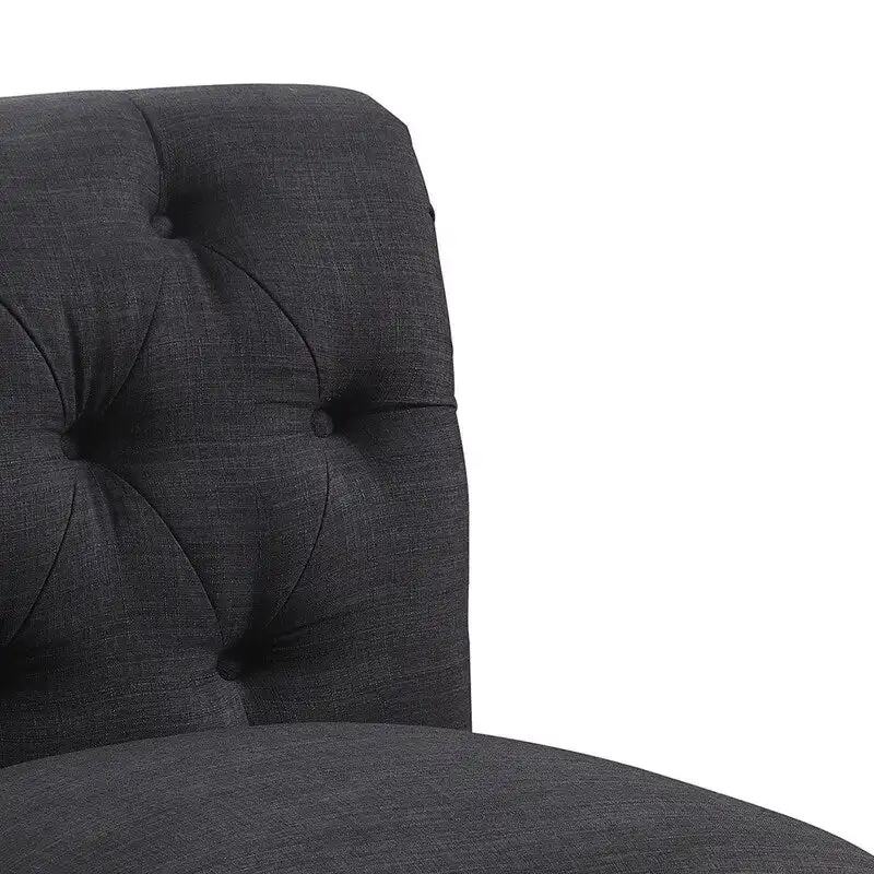 Rosevera LaGuardia Slipper Chair, Chesterfield, Armlesschair