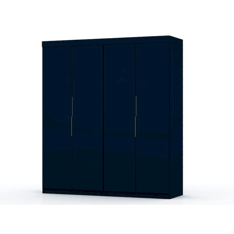 Mulberry 2 Sectional Modern Wardrobe Closet with 4 Drawers