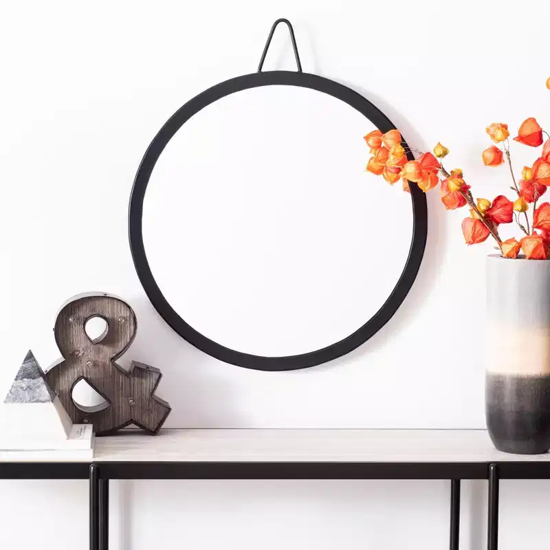 Round Wall Mirror 20x20 Inch - Decorative Accent Mirror for Bedroom or Living Room