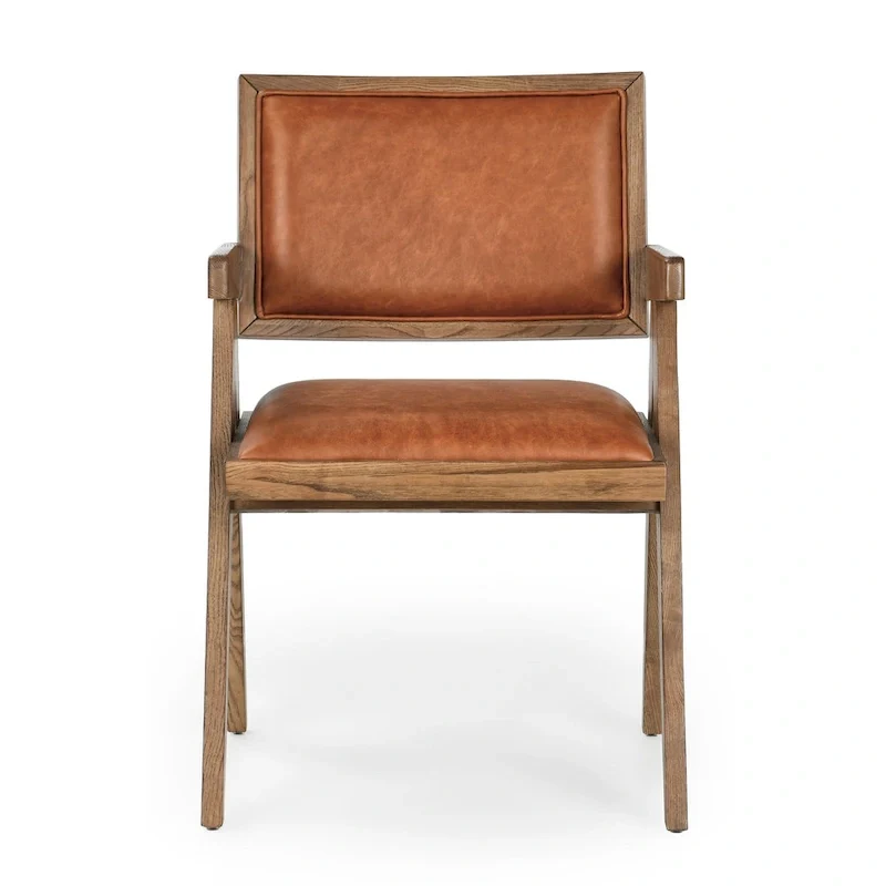 Classic Home Dolton Top Grain Leather Arm Chair
