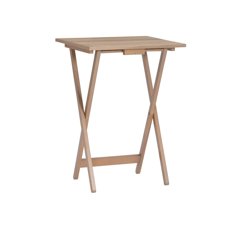 Acacia Driftwood Tray Table Set