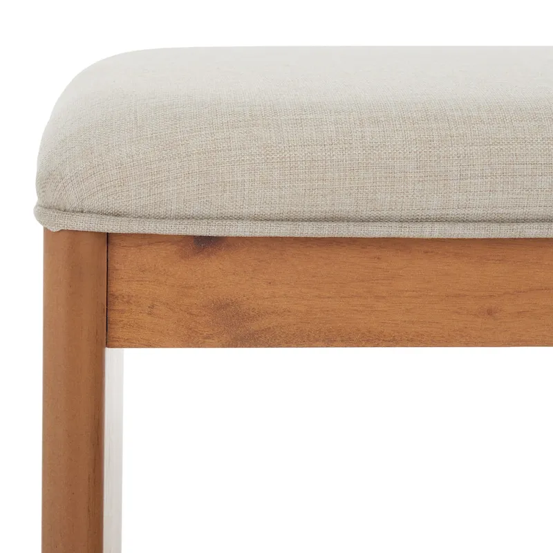 SAFAVIEH Home Collection Solo Open Shelf Bench W/ Cushion - 20 W x 15 D x 18 H