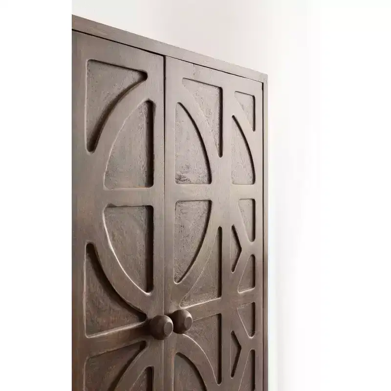 Galliene Hand-Carved Mango Wood Wall Cabinet — 22