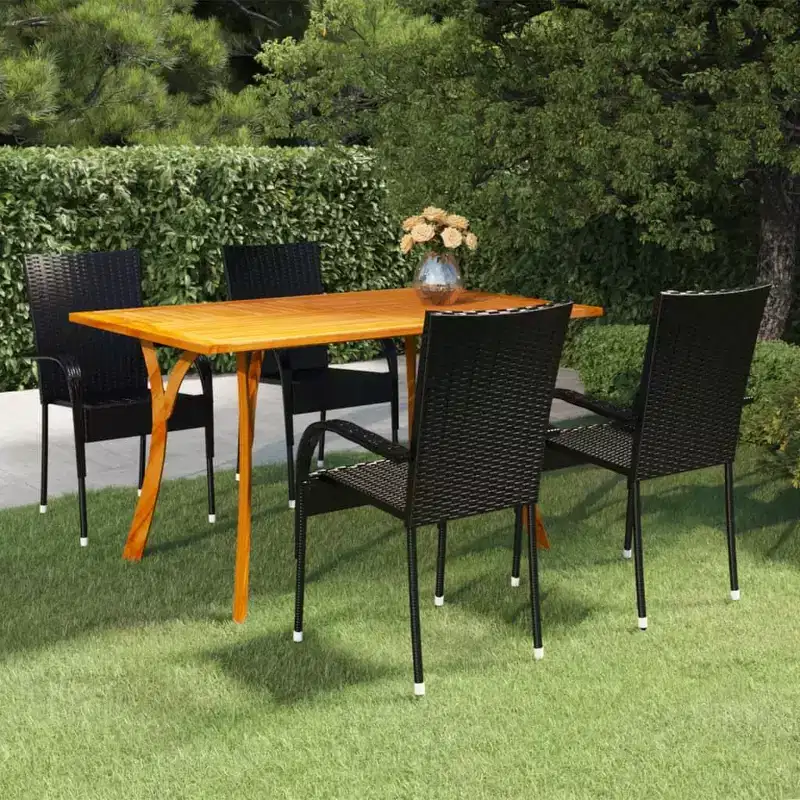 vidaXL Patio Lounge Set 10 Piece Sectional Sofa with Cushions Solid Wood Pine