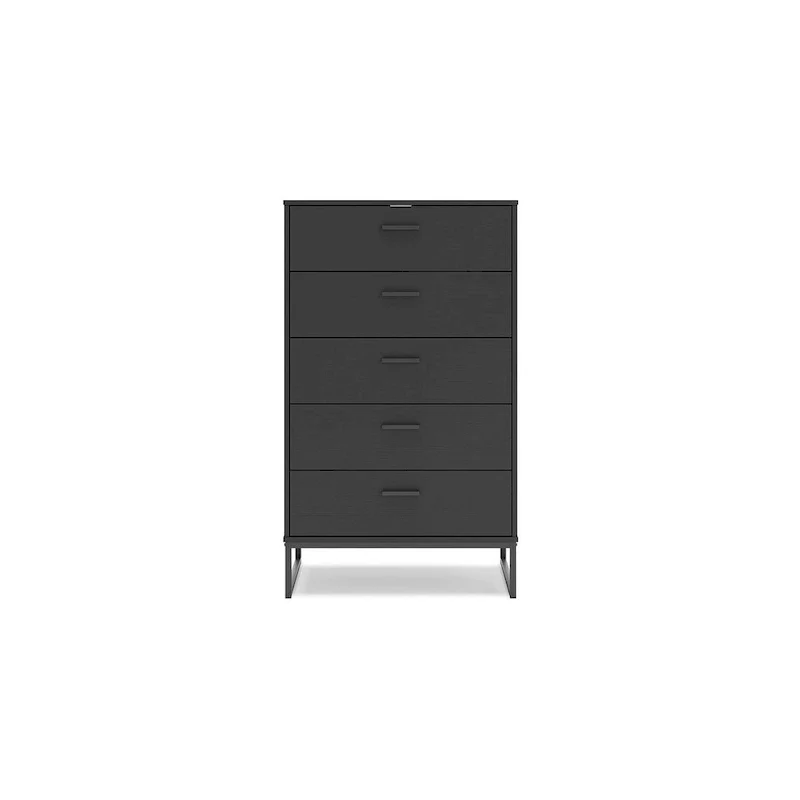 Signature Design by Ashley Socalle Black Chest of Drawers