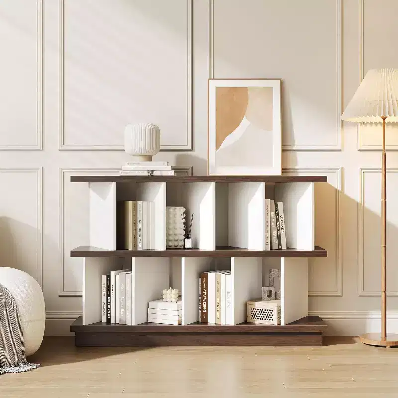 8 Cube Storage Shelf Organizer, Open Bookcase with 10 Removable Back Panels, Bookshelf for Living Room, Bedroom, Entryway
