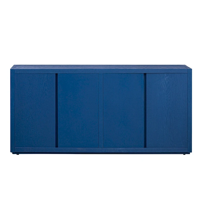 63 Four-Door Sideboard with Adjustable Shelves for Hallway Entryway Living Room