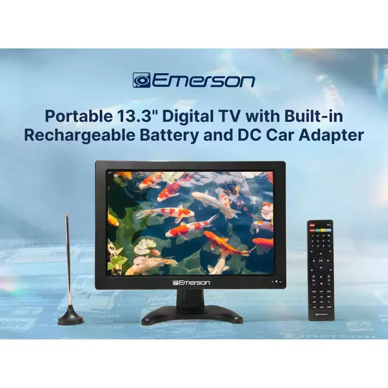 Emerson ET-1300 Portable 13.3 inch Digital TV with Built-in Rechargeable Battery