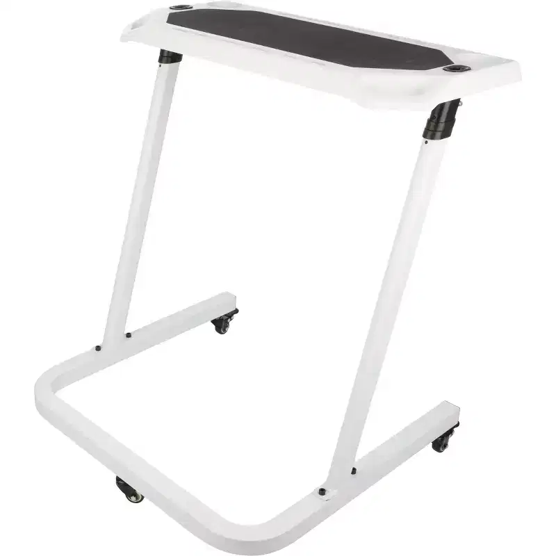 Adjustable Bike Desk Workstation with Wheels, Steel